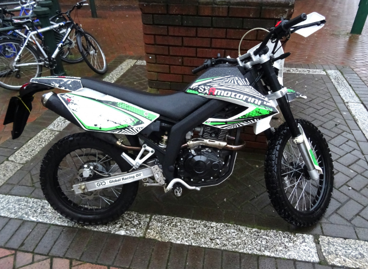 a bike with full graphics